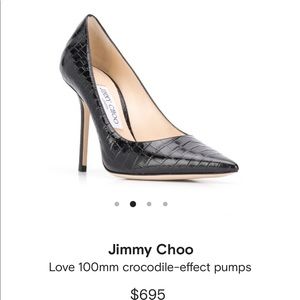 Jimmy Choo Crocodile Effect Pumps